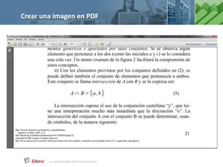 Crear una imagen en PDF
 