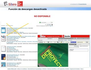 NO DISPONIBLE
Función de descargas desactivada
 