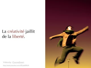 La créativité jaillit
de la liberté.




Vidéoclip : CourseSmart
http://www.youtube.com/v/lEUjy6fdKhA
 