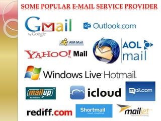 SOME POPULAR E-MAIL SERVICE PROVIDER

 