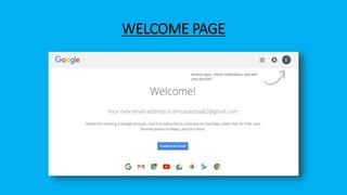 WELCOME PAGE
 