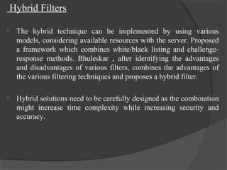 E mail image spam filtering techniques | PPT