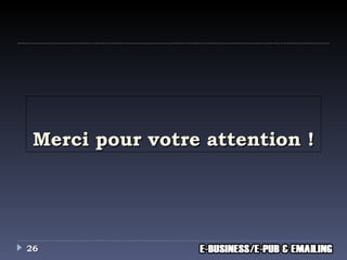 Merci pour votre attention ! 