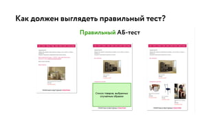 Как должен выглядеть правильный тест?
 