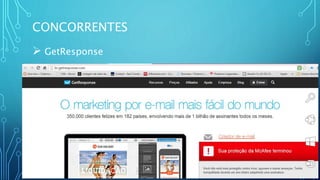 CONCORRENTES
 GetResponse
 