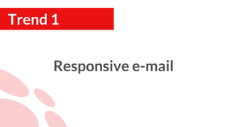 Responsive e-mail
Trend 1
 