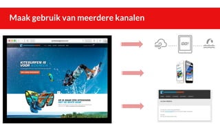 Maak gebruik van meerdere kanalen
 