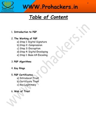 E-mail Security Protocol - 2 Pretty Good Privacy (PGP) | PDF