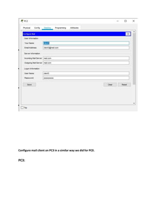 E mail server configuration | PDF