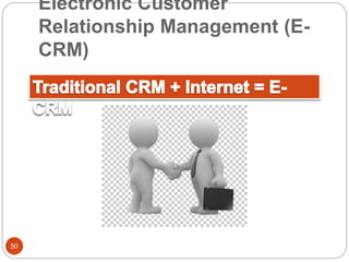 50
Electronic Customer
Relationship Management (E-
CRM)
 