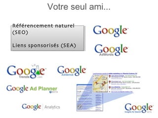 Votre seul ami... Référencement naturel (SEO) Liens sponsorisés (SEA) 