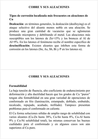 Cobre y aleaciones de Cobre | PDF