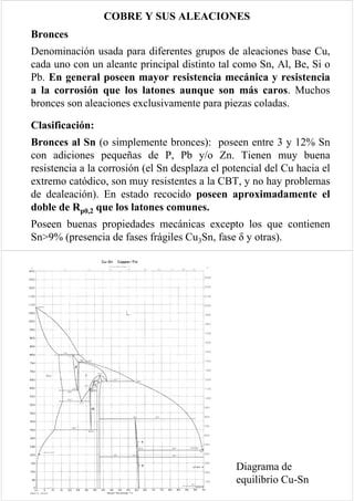 Cobre y aleaciones de Cobre | PDF