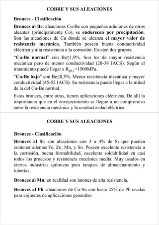 Cobre y aleaciones de Cobre | PDF