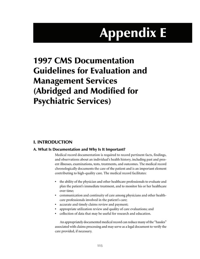 E+M Coding Guidelines PDF
