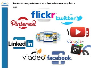 Assurer sa présence sur les réseaux sociaux
quizz
 