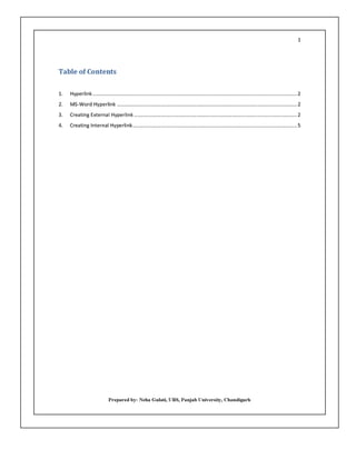E-Module 2 (MS-Word : Hyperlink)