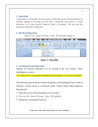 E-Module 2 (MS-Word : Hyperlink)
