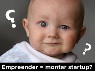 empreender

Empreender = montar startup?

 