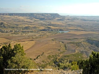 Panorámica de la Blanca y embalse de Las Cortinas.
 