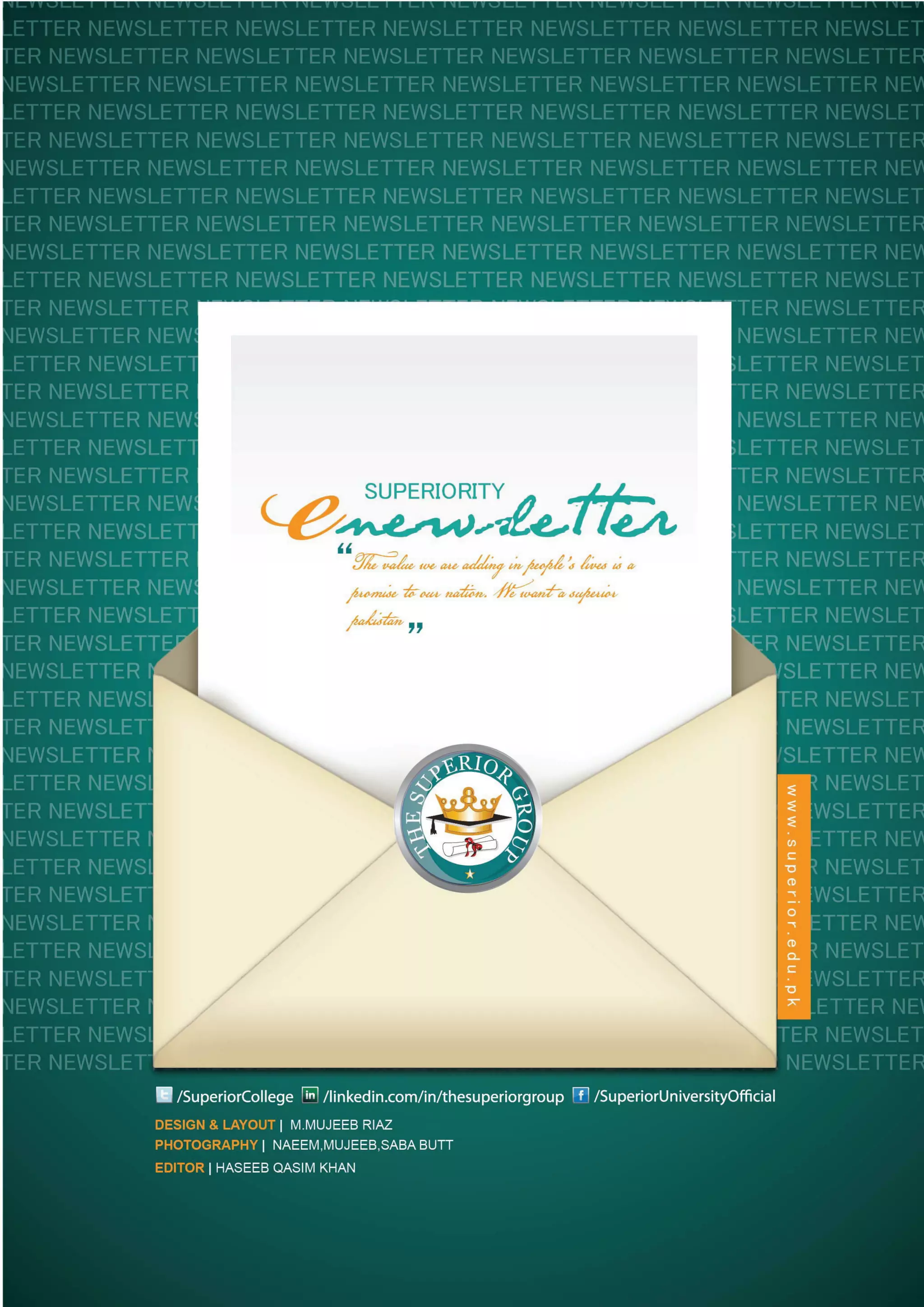 Superiority E - Newsletter April Edition 2014