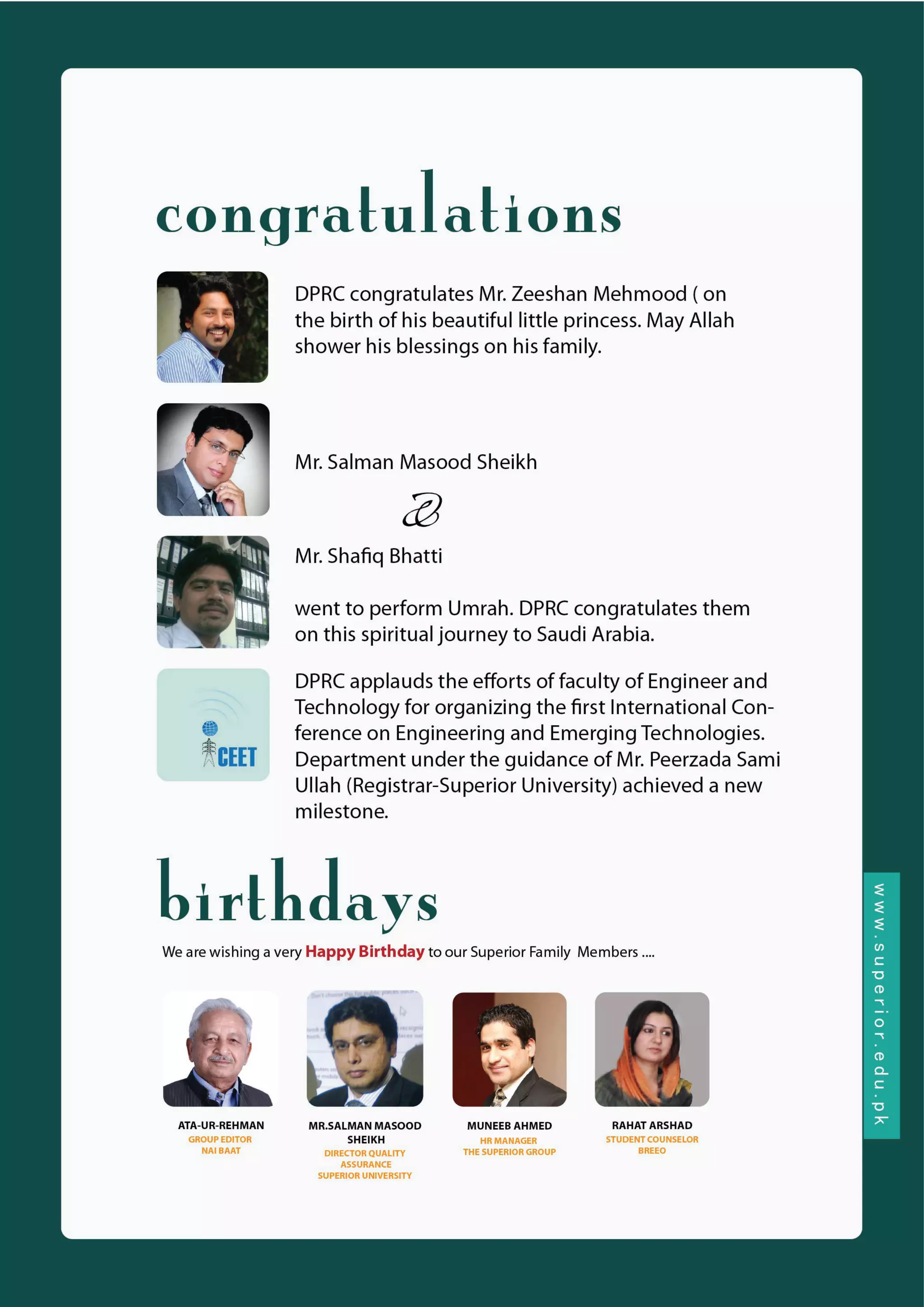 Superiority E - Newsletter April Edition 2014
