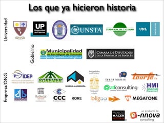 Universidad
              Los que ya hicieron historia

              Gobierno
Empresa/ONG




                         KORE


                                             un producto de
 