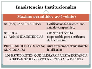 La evaluación integradora de materias.