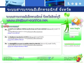 L o g o

ระบบสารบรรณอิเ ล็ก ทรอนิก ส์ จัง หวัด

 