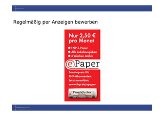 Regelmäßig per Anzeigen bewerben
 