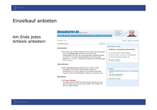 Einzelkauf anbieten


Am Ende jedes
Artikels anbieten!
 