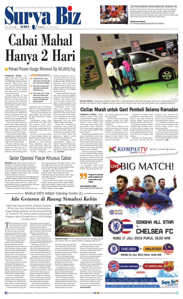 Epaper Surya 13 Juli 2013