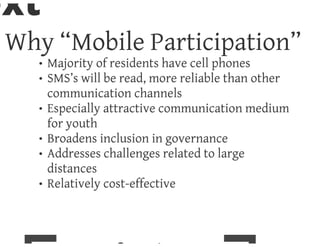 E participation study and pilot concept