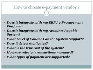 Working of Payment Gateway - IVisitor places the order on the website and it is sent to the merchant's web server in encrypted format. This is usually done via SSL (Secure Socket Layer) encryption. 