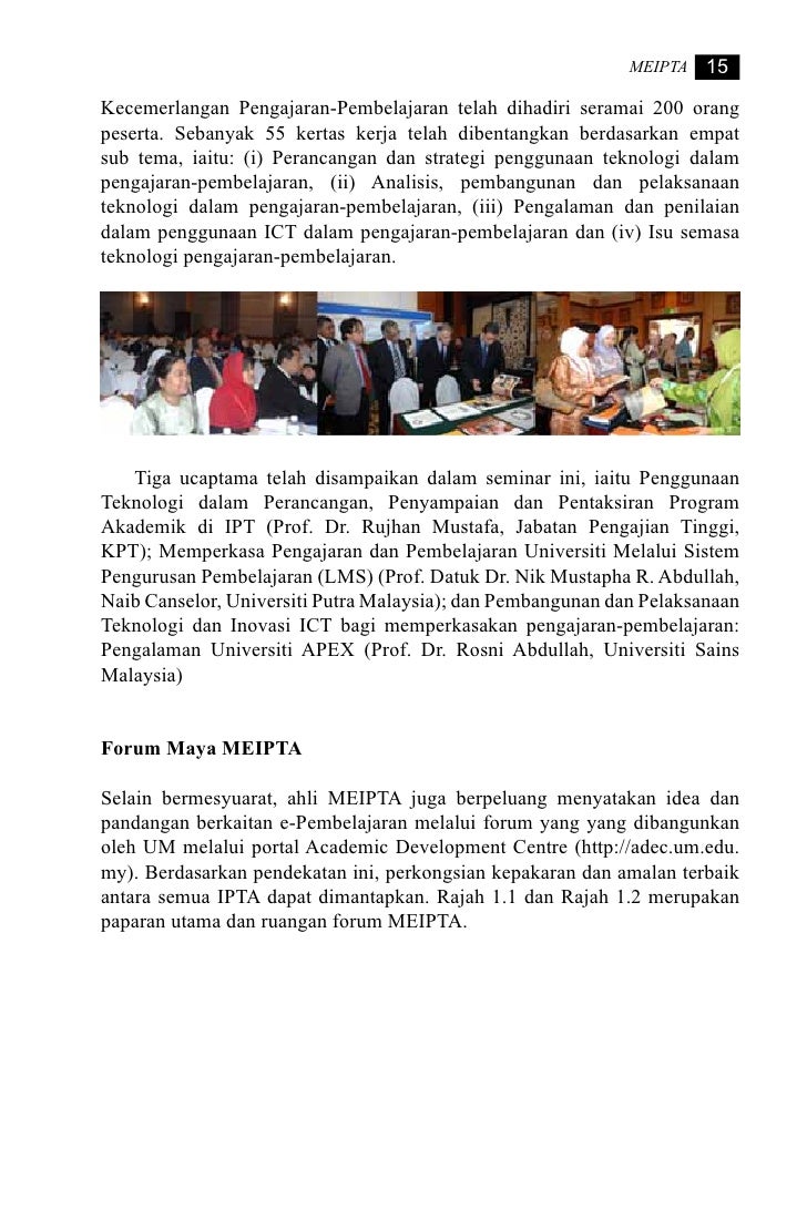 E Pembelajaran Di Ipt Malaysia Oleh Mohamed Amin Embi
