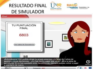 RESULTADO FINAL
DE SIMULADOR
FI-GQ-GCMU-004-015 V. 001-17-04-2013
 