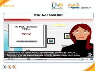 PLANTILLA
RESULTADO SIMULADOR
 