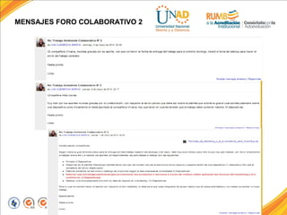 FI-GQ-GCMU-004-015 V. 001-17-04-2013
MENSAJES FORO COLABORATIVO 2
 