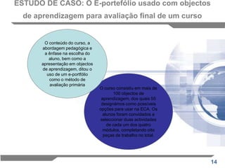  de recursos interactivos e individuaisTodos esses atributos têm vantagens sobre outras formas de avaliação, tais como: exames e computador-assistido e escolha múltipla. (Chang,2001). 
