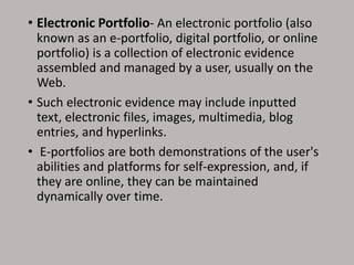 E-Portfolio | PPTX