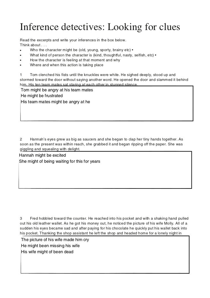 E Portfolio Reading Inferring Ami