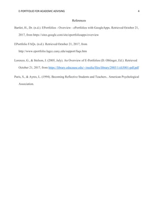 what is e portfolio pdf