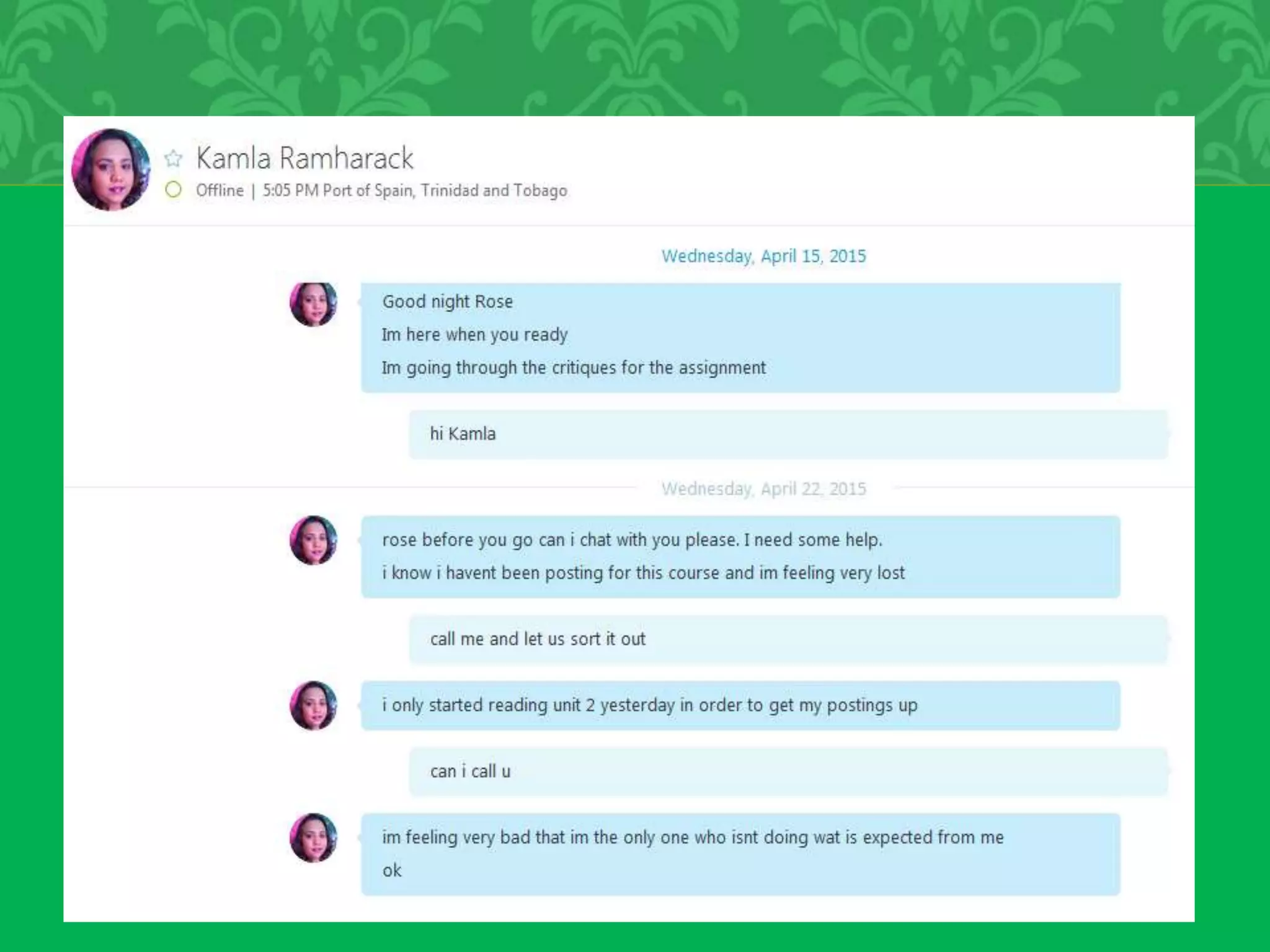 MY INVOLVEMENT IN THE TEAM
BASED COMMUNITY
 