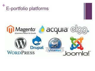 E portfolio platforms | PPTX