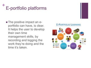 E portfolio platforms | PPTX