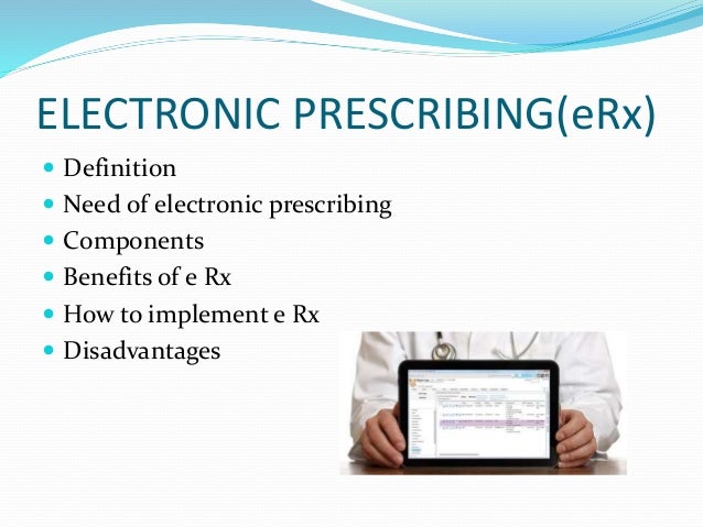 E Prescribing E Prescribing