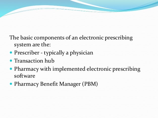 E Prescribing