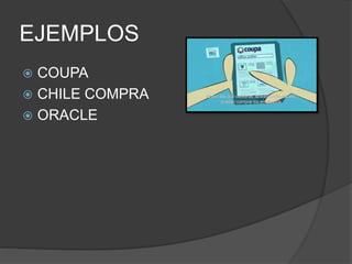 EJEMPLOS
COUPA
CHILE COMPRA
ORACLE