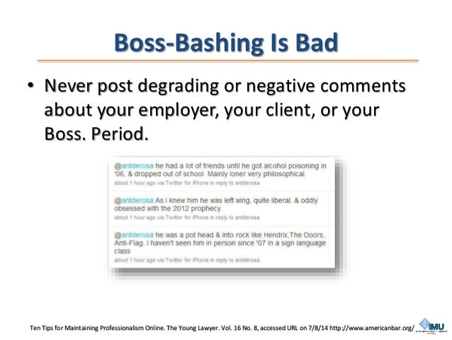 tips for professionalism