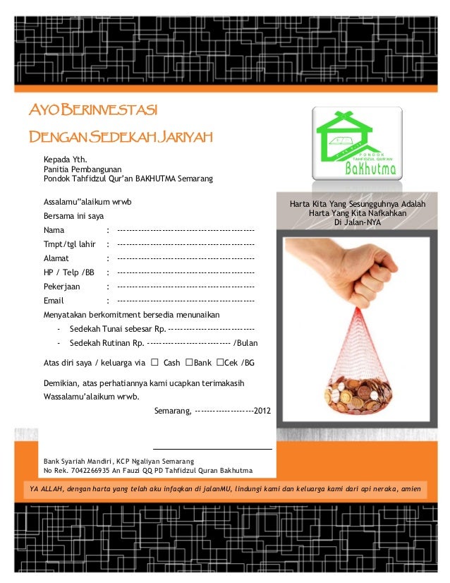 E Proposal Pondok Tahfidzul Qur An Bakhutma